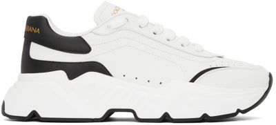 Dolce & Gabbana Dolce And Gabbana White And Black Daymaster Sneakers