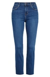L Agence Sada High-rise Crop Slim Straight Jeans In Dover