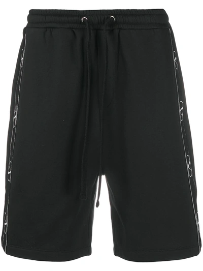 Valentino Vlogo Track Shorts In Black