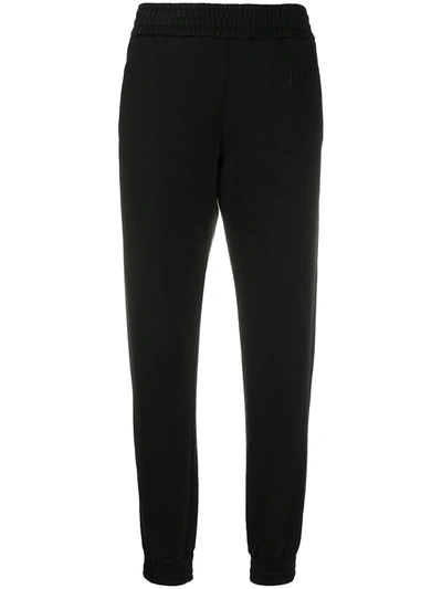 Rta Logo-embroidered Straight-leg Track Trousers In Black