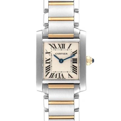 Cartier Tank Francaise 20mm Steel Yellow Gold Ladies Watch W51007q4 In Not Applicable