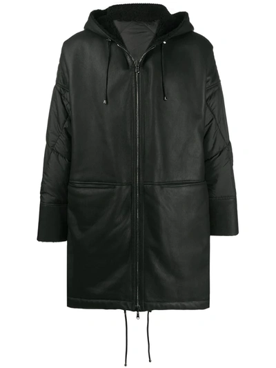 Giorgio Brato Mecuny Contrast Coat In Black