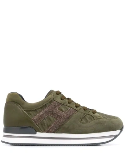 Hogan H222 Low-top Trainers In Green