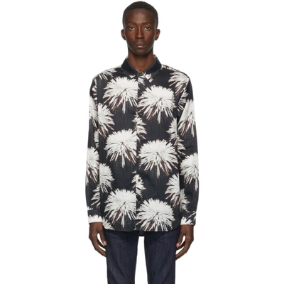 GQ3012◇DOUBLE RAINBOUU : SPACE JUNK Double Rainbouu Black and White Space Junk Shirt Double Rainbouu