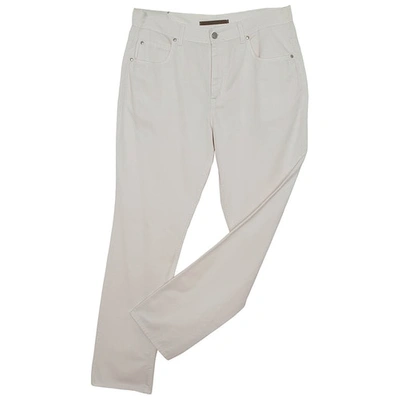 Pre-owned Valentino Straight Jeans In White