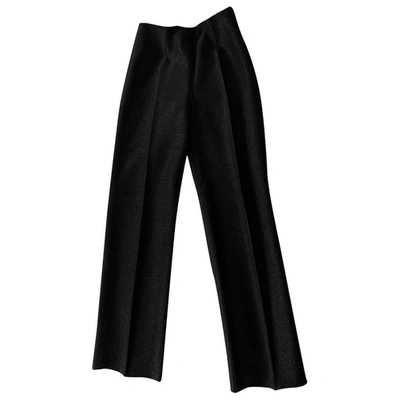 Pre-owned Alaïa Large Trousers In Black