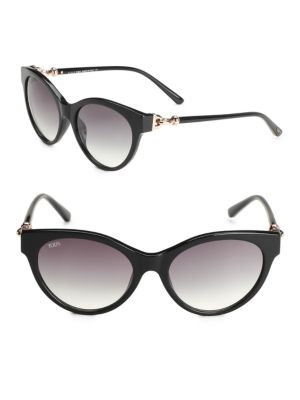 Tod's 56mm Cat's Eye Sunglasses In Black | ModeSens