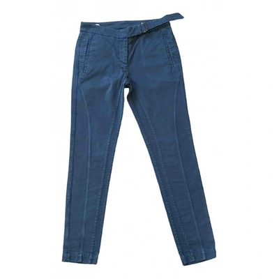 Pre-owned Brunello Cucinelli Slim Pants In Blue