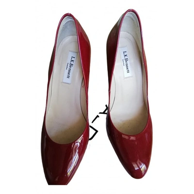 Pre-owned Lk Bennett Patent Leather Heels In Red