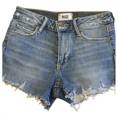 Pre-owned Paige Jeans Blue Denim - Jeans Shorts