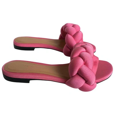 Pre-owned Marco De Vincenzo Pink Cloth Sandals