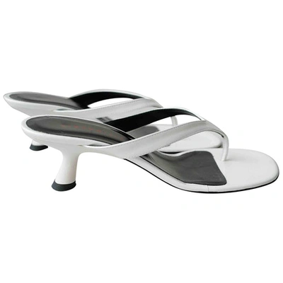 Pre-owned Simon Miller White Leather Sandals