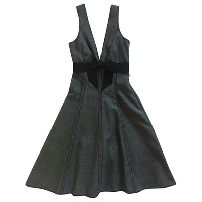 Pre-owned Moschino Cheap And Chic Wool Mini Dress In Grey