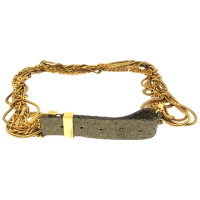 Pre-owned Missoni Belt In Gold
