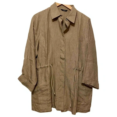 Pre-owned Max Mara Jacket In Camel