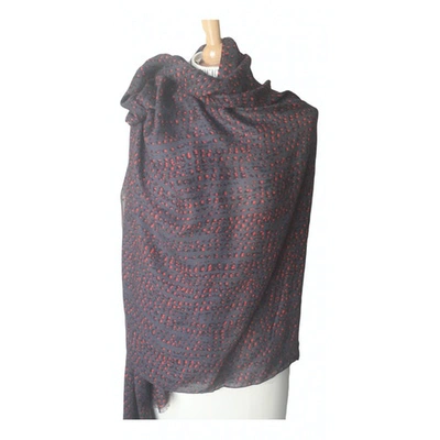 Pre-owned Comptoir Des Cotonniers Wool Stole In Anthracite