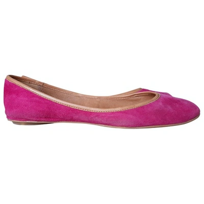 Pre-owned Ash Pink Leather Ballet Flats