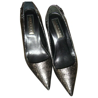 Pre-owned John Richmond Leather Heels In Anthracite