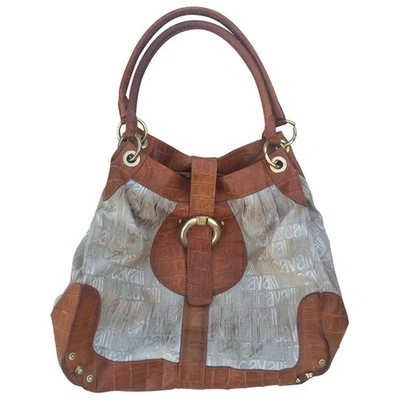 Pre-owned Just Cavalli Leather Handbag In Beige