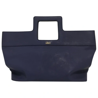 Pre-owned Trussardi Leather Handbag In Blue