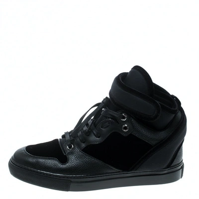 Pre-owned Balenciaga Black Leather Trainers