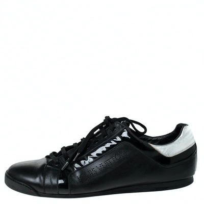 Pre-owned Louis Vuitton Black Leather Trainers