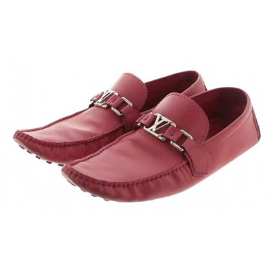Pre-owned Louis Vuitton Monte Carlo Red Leather Flats