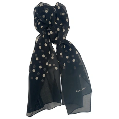 Pre-owned Ralph Lauren Black Silk Scarf