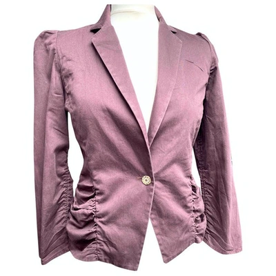 Pre-owned Kenzo Purple Cotton Jacket