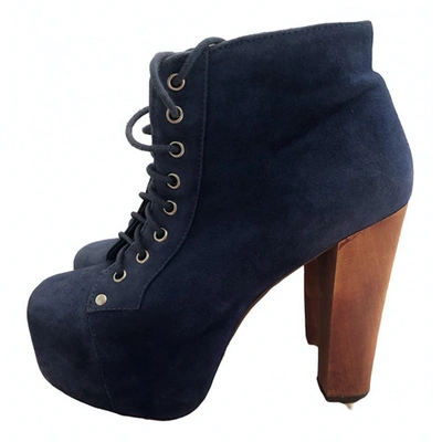 Pre-owned Jeffrey Campbell Boots In Blue