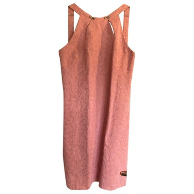 Pre-owned Versace Jeans Mid-length Dress In Pink