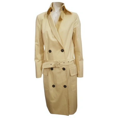 Pre-owned Patrizia Pepe Coat In Yellow