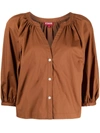Staud Women's Dill Poplin Top In Tan