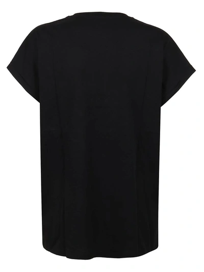 Balmain Embellished Logo T-shirt In Black