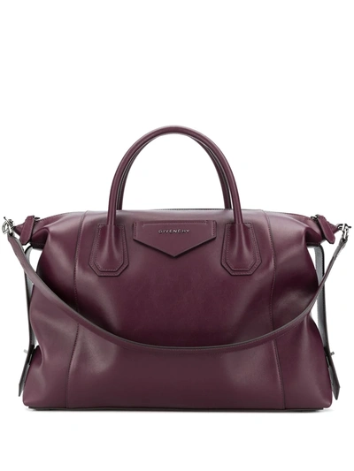 Givenchy Medium Antigona Soft Tote Bag In Purple