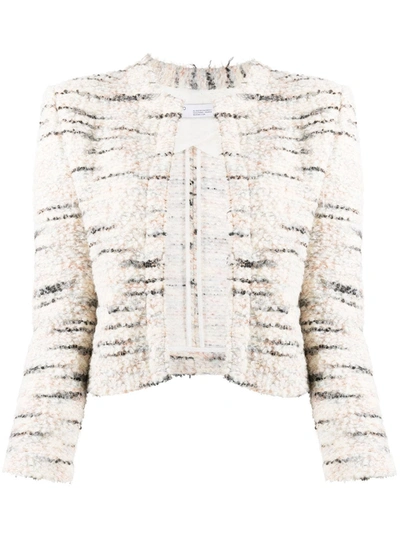 Iro Marino Tweed Cropped Jacket In Neutrals