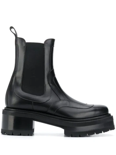 Pierre Hardy Platform Ankle Boots In Black