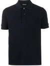 Tom Ford Short-sleeve Fleece Polo Shirt In Blue