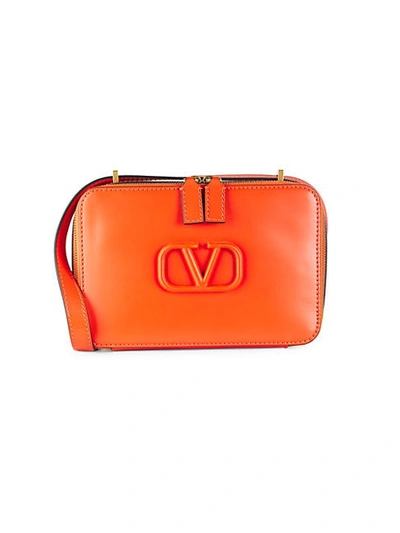 Valentino Garavani Leather Crossbody Bag In Red