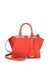Fendi 3jours Leather Satchel In Flame