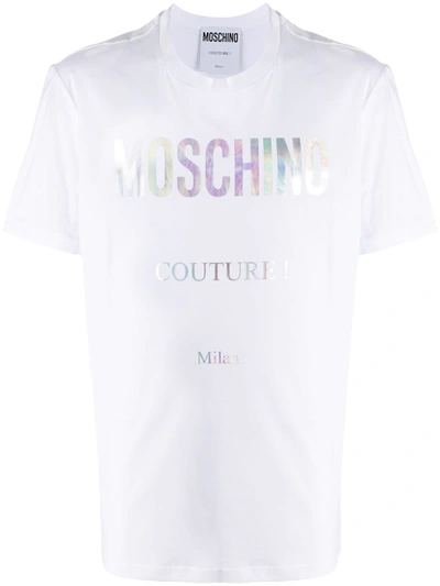 Moschino Couture T-shirt With Couture Logo In White