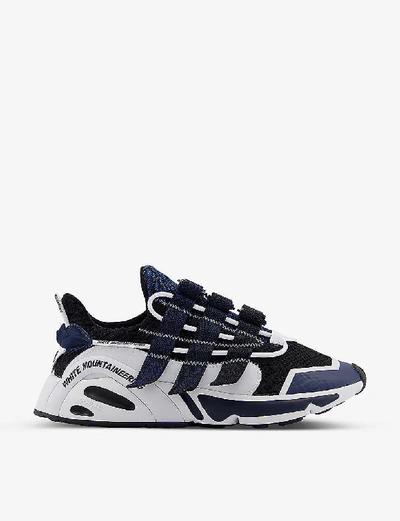 Adidas Statement Lxcon Mesh And Suede Trainers In Navy