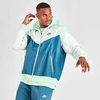 Nike Men's Sportswear Colorblock Windrunner Hooded Jacket In Blue