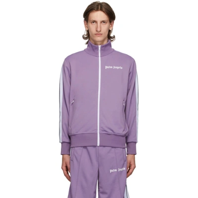 Palm Angels Zip-up Track Jacket In Lilac