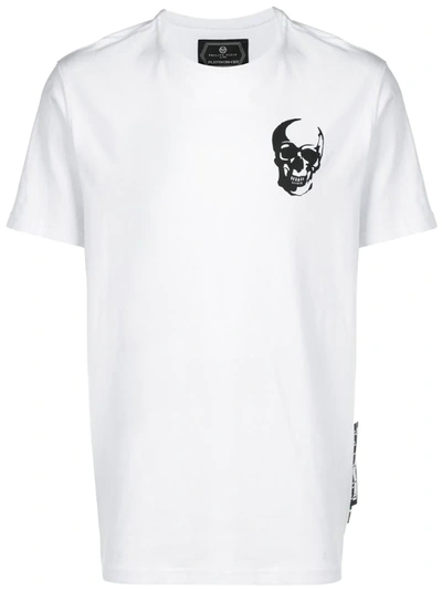 Philipp Plein Skull Print T-shirt In White