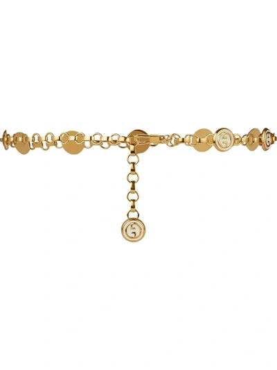 Gucci Interlocking G Chain Belt In Gold | ModeSens