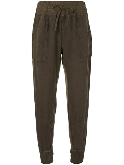James Perse Relaxed Fit Trousers In Green
