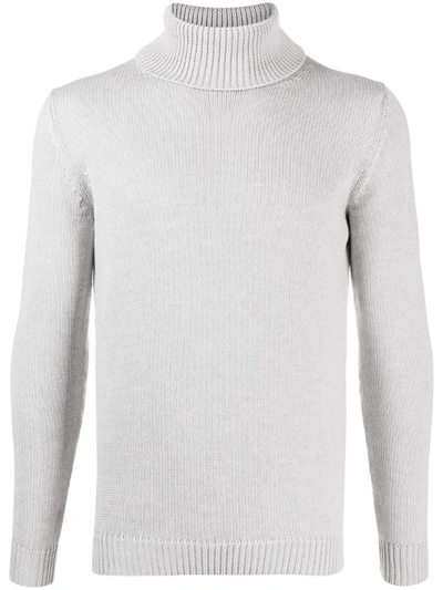 Roberto Collina Roll Neck Jumper In Grey