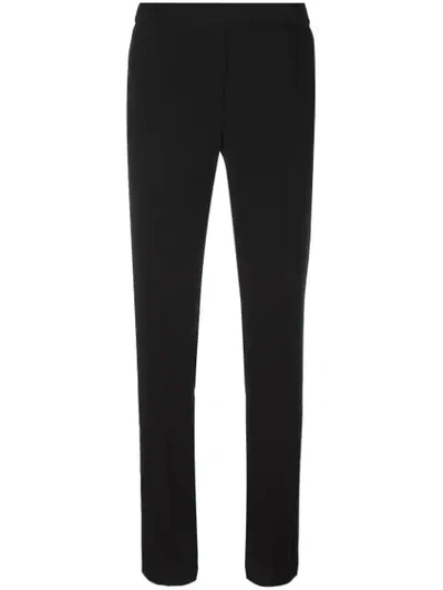 Mm6 Maison Margiela Tapered Slim-fit Trousers In Black