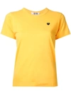 Comme Des Garçons Play Black Heart T-shirt In Yellow